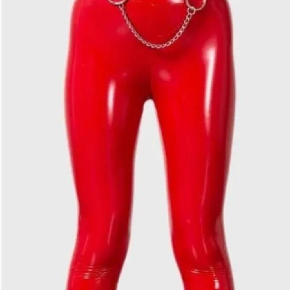 Killstar bat B*tch leggings in red plus size xxl NWT